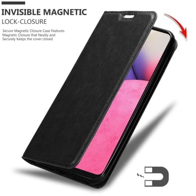 Samsung Galaxy A33 5G Suojakuori Lompakkokotelo (Musta)