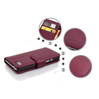 Suojakuori HTC Desire 600 Lompakkokotelo (Violetti)
