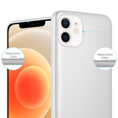 iPhone 12 MINI Suojakuori Kotelo (Hopea)