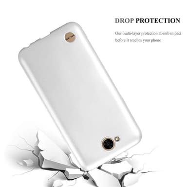 LG X POWER 2 Suojakuori Kotelo (Hopea)