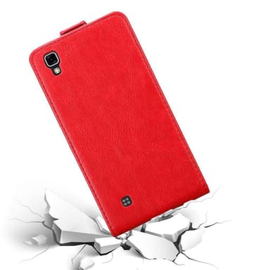 LG X POWER Suojakuori Lompakkokotelo (Punainen)