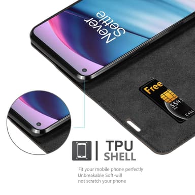 OnePlus Nord CE 5G Suojakuori Lompakkokotelo (Ruskea)
