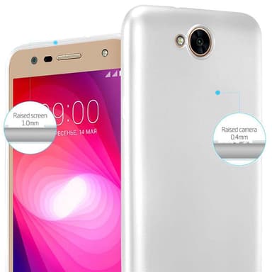 LG X POWER 2 Suojakuori Kotelo (Hopea)