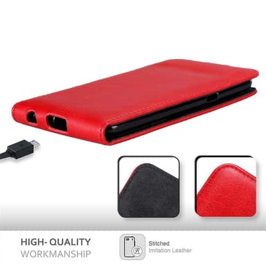 LG X POWER Suojakuori Lompakkokotelo (Punainen)