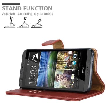 HTC Desire 820 Suojakuori Lompakkokotelo (Punainen)