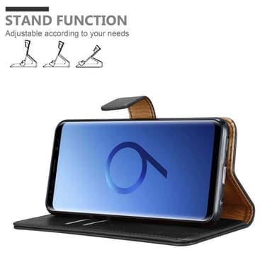 Samsung Galaxy S9 Suojakuori Lompakkokotelo (Musta)