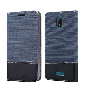 WIKO JERRY 3 Suojakuori Lompakkokotelo (Sininen)