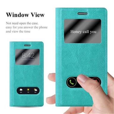 Lompakkokotelo Huawei ASCEND P7 Case (Turkoosi)