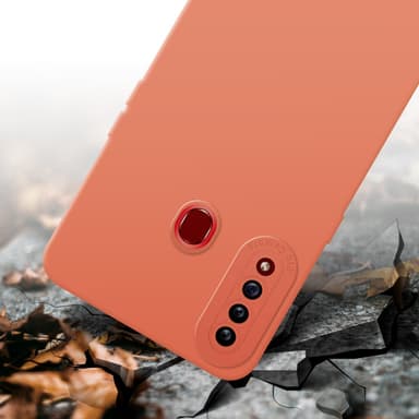 Samsung Galaxy A20s Suojakuori Kotelo (Oranssi)