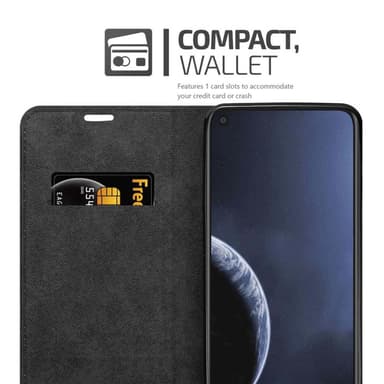Nokia 8.1 Suojakuori Lompakkokotelo (Musta)