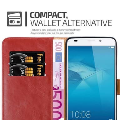 Honor 5C Suojakuori Lompakkokotelo (Punainen)