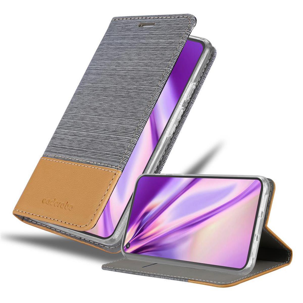 Google PIXEL 5 Suojakuori Lompakkokotelo (harmaa)