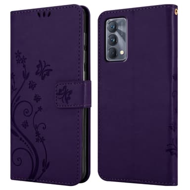 Realme GT Master Suojakuori Lompakkokotelo (Violetti)