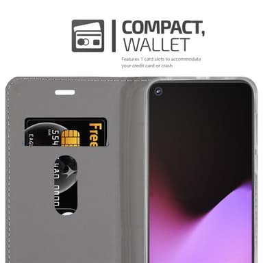 Google PIXEL 5 Suojakuori Lompakkokotelo (harmaa)
