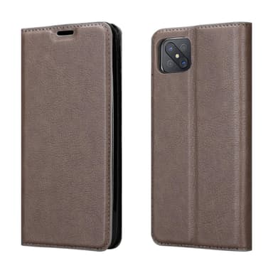 Oppo Reno4 Z Suojakuori Lompakkokotelo (Ruskea)