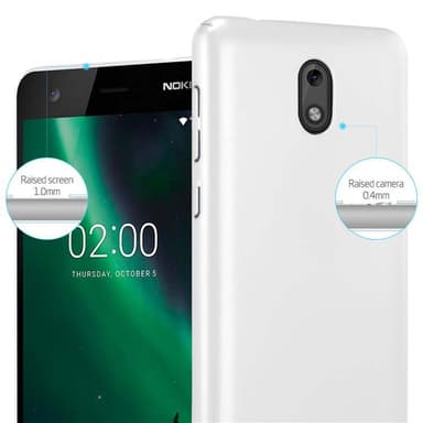Nokia 2 2017 Suojakuori Kotelo Cover (Hopea)