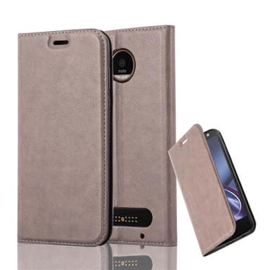 Motorola MOTO Z2 Suojakuori Lompakkokotelo (Ruskea)