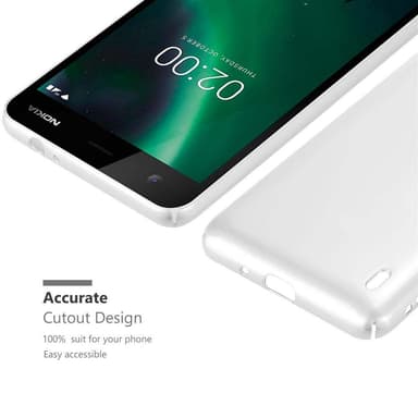 Nokia 2 2017 Suojakuori Kotelo Cover (Hopea)