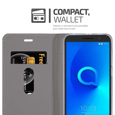Alcatel 3 2018 Suojakuori Lompakkokotelo (Sininen)