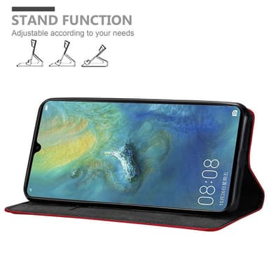 Huawei MATE 20 X Suojakuori Lompakkokotelo (Punainen)