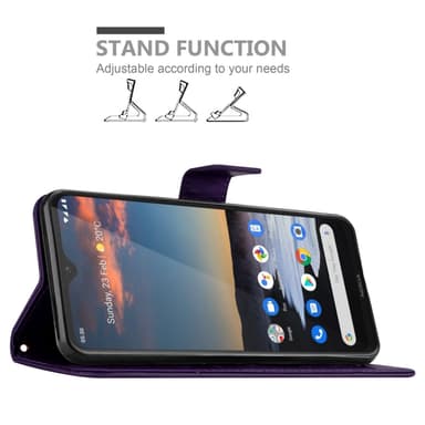 Motorola MOTO G22 Suojakuori Lompakkokotelo (Turkoosi)