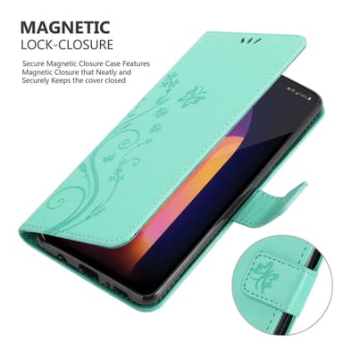 LG V60 ThinQ Suojakuori Lompakkokotelo (Turkoosi)