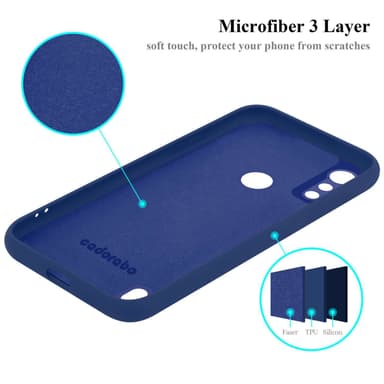 Motorola MOTO E6s 2020 Suojakuori Kotelo (Sininen)