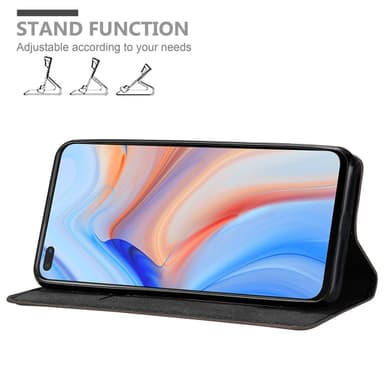 Oppo Reno4 Z Suojakuori Lompakkokotelo (Ruskea)