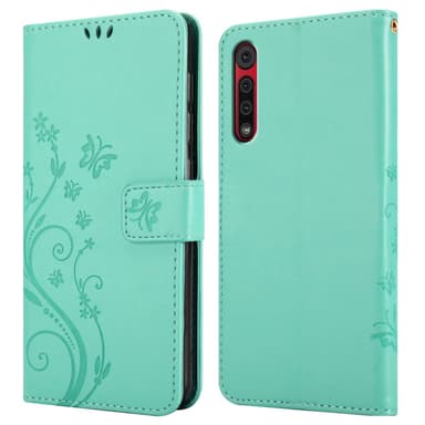 Motorola MOTO G8 Suojakuori Lompakkokotelo (Turkoosi)