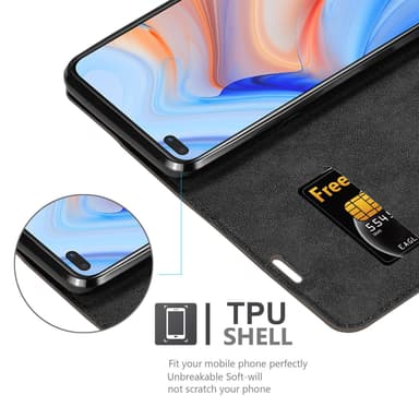 Oppo Reno4 Z Suojakuori Lompakkokotelo (Ruskea)