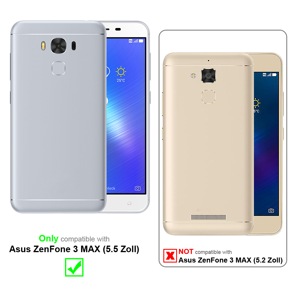 Asus ZenFone 3 MAX (5.5 Zoll) 3x Näytönsuoja Karkaistu