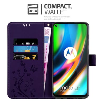 Motorola MOTO G9 PLUS Suojakuori Lompakkokotelo