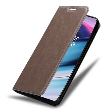 OnePlus Nord CE 5G Suojakuori Lompakkokotelo (Ruskea)