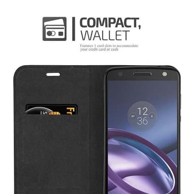 Motorola MOTO Z2 Suojakuori Lompakkokotelo (Ruskea)