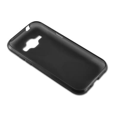 Samsung Galaxy J1 2015 Suojakuori Cover (Musta)
