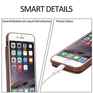 Suojakuori iPhone 6 / 6S Kotelo (Ruskea)