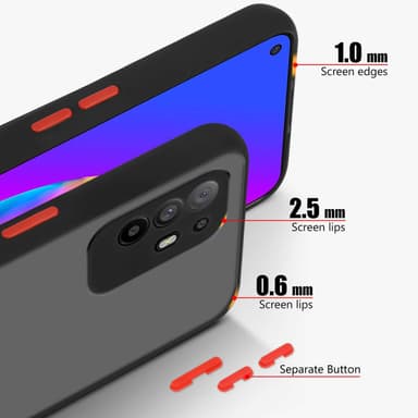 Oppo A94 5G Suojakuori Kotelo (Musta)