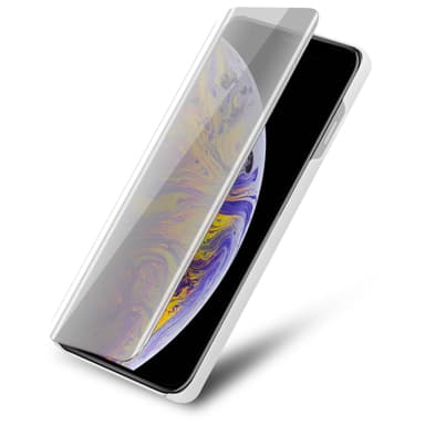 Suojakuori iPhone XS MAX Lompakkokotelo (Hopea)
