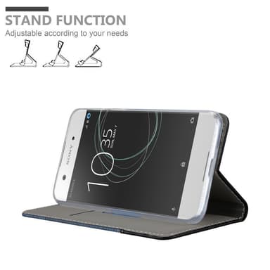 Sony Xperia XA1 Suojakuori Lompakkokotelo (Sininen)