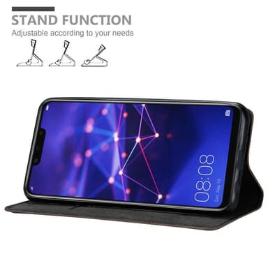 Huawei MATE 20 LITE Suojakuori Lompakkokotelo (Ruskea)
