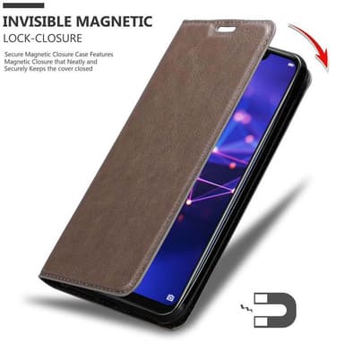 Huawei MATE 20 LITE Suojakuori Lompakkokotelo (Ruskea)