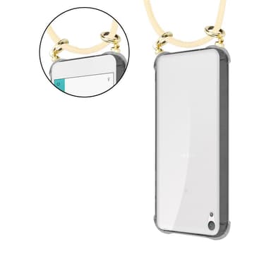 Sony Xperia E5 Suojakuori Kotelo Ketju (Keltainen)
