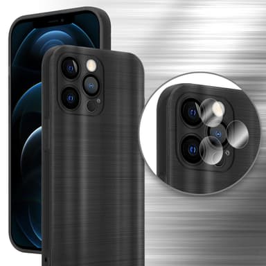 Suojakuori iPhone 12 PRO Kotelo (Musta)