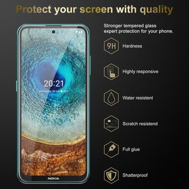 Nokia X10 / X20 Näytönsuoja Karkaistu lasi Suojakalvo