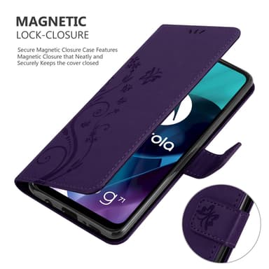 Motorola MOTO G71 5G Suojakuori Lompakkokotelo