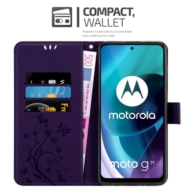 Motorola MOTO G71 5G Suojakuori Lompakkokotelo