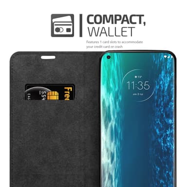 Motorola EDGE Suojakuori Lompakkokotelo (Ruskea)