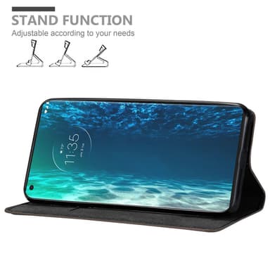 Motorola EDGE Suojakuori Lompakkokotelo (Ruskea)