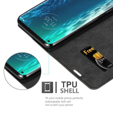 Motorola EDGE Suojakuori Lompakkokotelo (Ruskea)