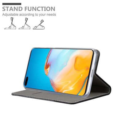 Huawei P40 Suojakuori Lompakkokotelo (harmaa)